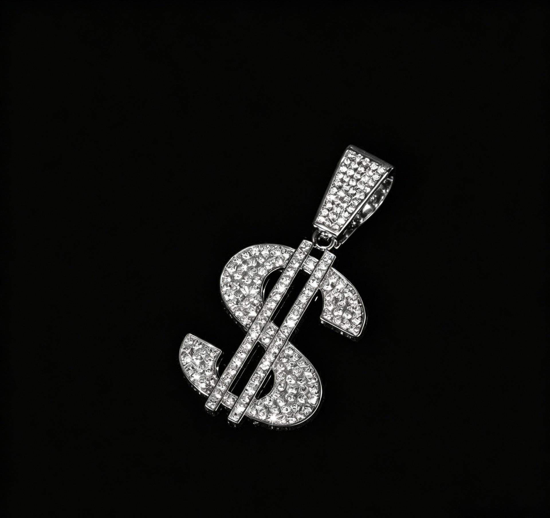 Unisex Trendy Diamond Dollar Sign Pendant Cuban Chain - European/American Hip Hop Rap Accessory DZ-007
Unisex Trendy Diamond Dollar Sign Pendant Cuban Chain - European/American Hip Hop Rap Accessory DZ-007