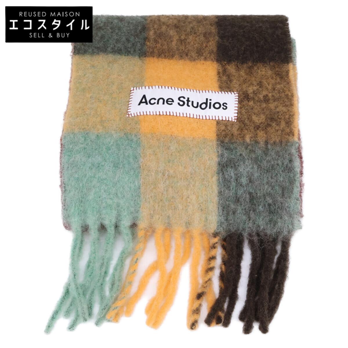 ACNE STUDIOS Check wool fringe Scarf BrownUsed
ACNE STUDIOS Check wool fringe Scarf BrownUsed