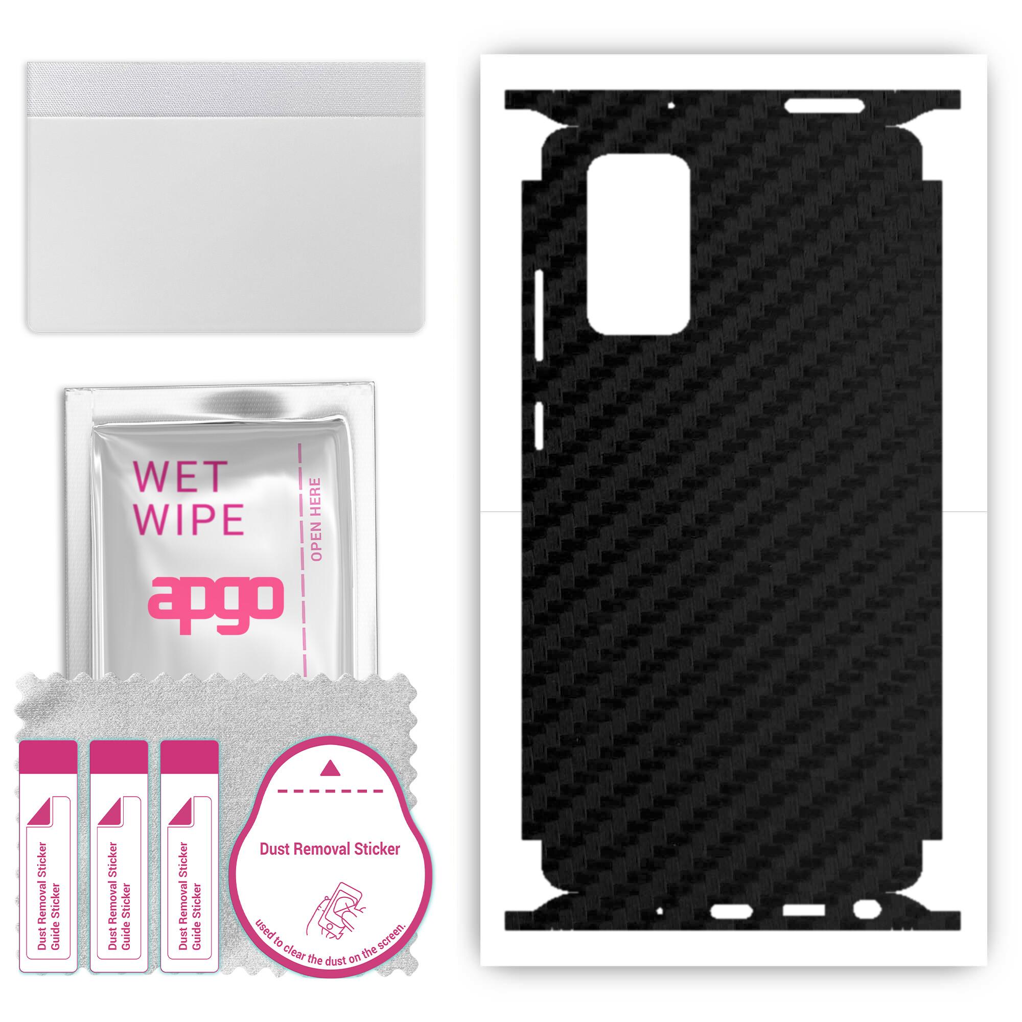Apgo Protective Skin Sticker for the back+sides compatible with Samsung Galaxy Note 20, Full Wrap Film, Foil, Vinyl - Pattern Carbon Black
Apgo Protective Skin Sticker for the back+sides compatible with Samsung Galaxy Note 20, Full Wrap Film, Foil, Vinyl - Pattern Carbon Black