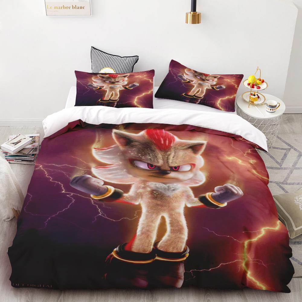 Kids Cartoon Duvet Cover Sonic Hedgehog Quilt Cover Three-piece Set Bedding Set Sonic Gifts Queen King Size 135x200cm
Kids Cartoon Duvet Cover Sonic Hedgehog Quilt Cover Three-piece Set Bedding Set Sonic Gifts Queen King Size 135x200cm