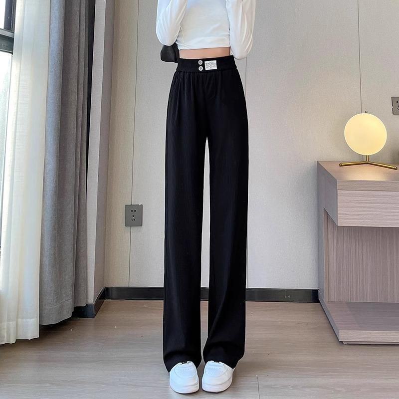 Petite High Waist Ice Silk Ribbed Chiffon Straight-Leg Pants - Women s Summer Floor-Length M (96-105 lbs)
Petite High Waist Ice Silk Ribbed Chiffon Straight-Leg Pants - Women s Summer Floor-Length M (96-105 lbs)