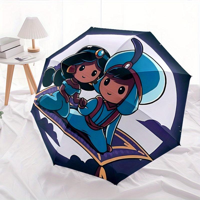 1pc Under the Moonlit Sky Jasmine and Aladdin Automatic Opening and Closing Umbrella - Lightweight 3-Fold Design, Suitable for Fans, Travel,
1pc Under the Moonlit Sky Jasmine and Aladdin Automatic Opening and Closing Umbrella - Lightweight 3-Fold Design, Suitable for Fans, Travel,