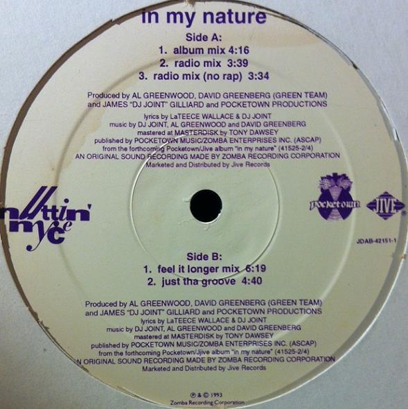 12inch Record NUTTIN NYCE - In My Nature JDAB421511 Jive 1993 US Rap & Hip-Hop/R&B Used
12inch Record NUTTIN NYCE - In My Nature JDAB421511 Jive 1993 US Rap & Hip-Hop/R&B Used