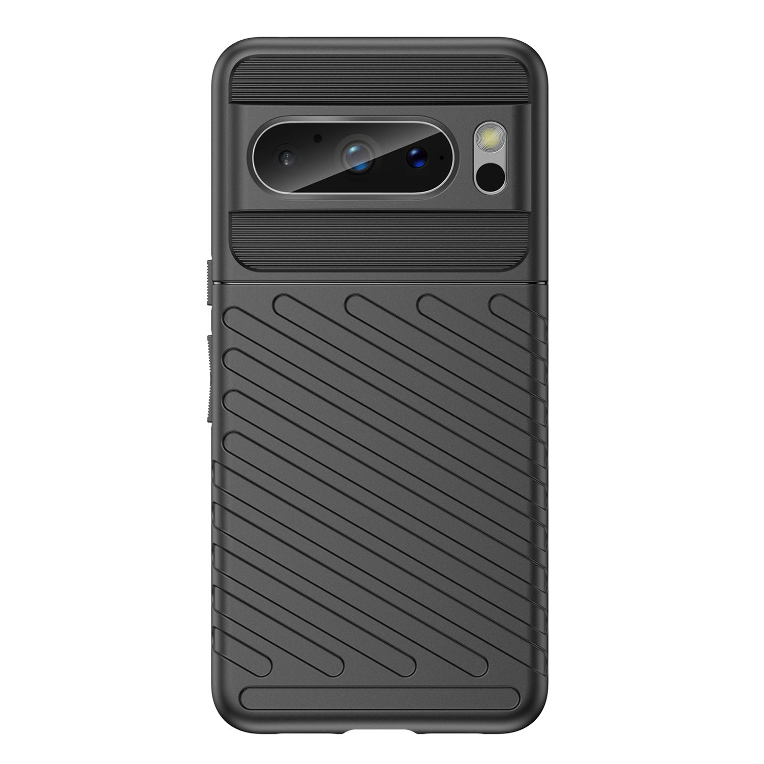 Thickened TPU Phone Case for Google Pixel 8 Pro,Thunder Series Twill Texture Smartphone Cover Black
Thickened TPU Phone Case for Google Pixel 8 Pro,Thunder Series Twill Texture Smartphone Cover Black