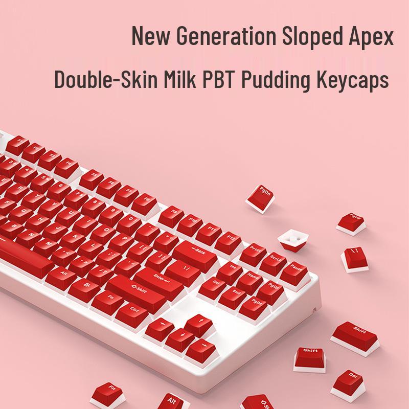 PBT Pudding Dual-Layer Milk Jelly Keycaps - Transparent, Creative, Two-Color Injection, Full Set, Cartoon Design for Mechanical Keyboards 38*16*3 cm
PBT Pudding Dual-Layer Milk Jelly Keycaps - Transparent, Creative, Two-Color Injection, Full Set, Cartoon Design for Mechanical Keyboards 38*16*3 cm