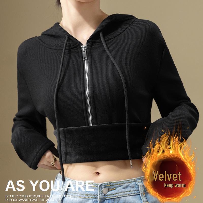 Women s Black Half-Zip Fleece Hoodie - Thickened Base Layer for Autumn/Winter 2025 M (90-105 Jin)
Women s Black Half-Zip Fleece Hoodie - Thickened Base Layer for Autumn/Winter 2025 M (90-105 Jin)
