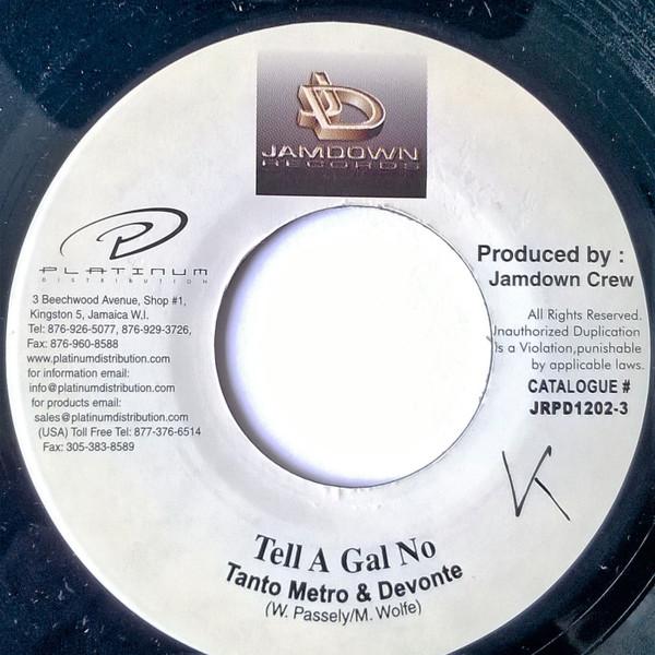 7inch Record TANTO METRO & DEVONTE - Tell A Gal No JRPD12023 Jamdown Records 2001 US Reggae, Ska & Dub Used
7inch Record TANTO METRO & DEVONTE - Tell A Gal No JRPD12023 Jamdown Records 2001 US Reggae, Ska & Dub Used