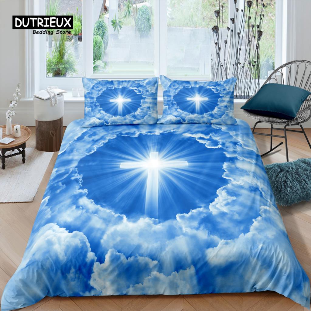 Home Living Luxury 3D Clouds and Cross Bedding Set Duvet Cover Set Pillowcase Kids Bedding Set Queen and King EU/US/AU/UK Size EU single(135x200cm)
Home Living Luxury 3D Clouds and Cross Bedding Set Duvet Cover Set Pillowcase Kids Bedding Set Queen and King EU/US/AU/UK Size EU single(135x200cm)