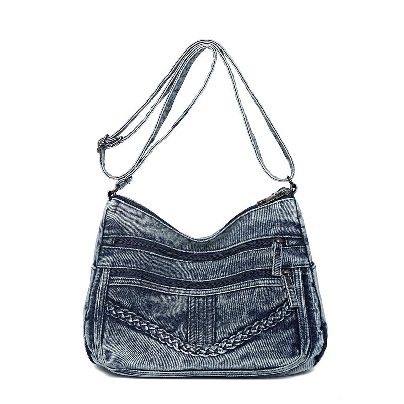 Women s Denim Bag Large Capacity Multi-Layer Shoulder Bag синій
Women s Denim Bag Large Capacity Multi-Layer Shoulder Bag синій