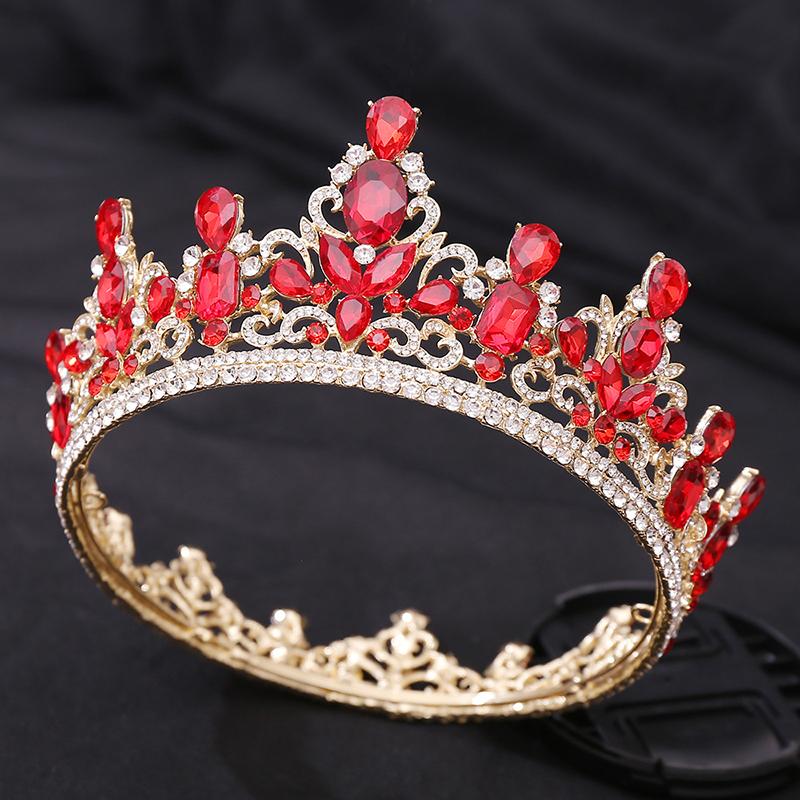 Красная хрустальная свадебная корона Королевская королева Круглые диадемы и короны Свадебная диадема Украшения для волос Головной убор невесты Аксессуар для головы выпускного вечера
Красная хрустальная свадебная корона Королевская королева Круглые диадемы и короны Свадебная диадема Украшения для волос Головной убор невесты Аксессуар для головы выпускного вечера