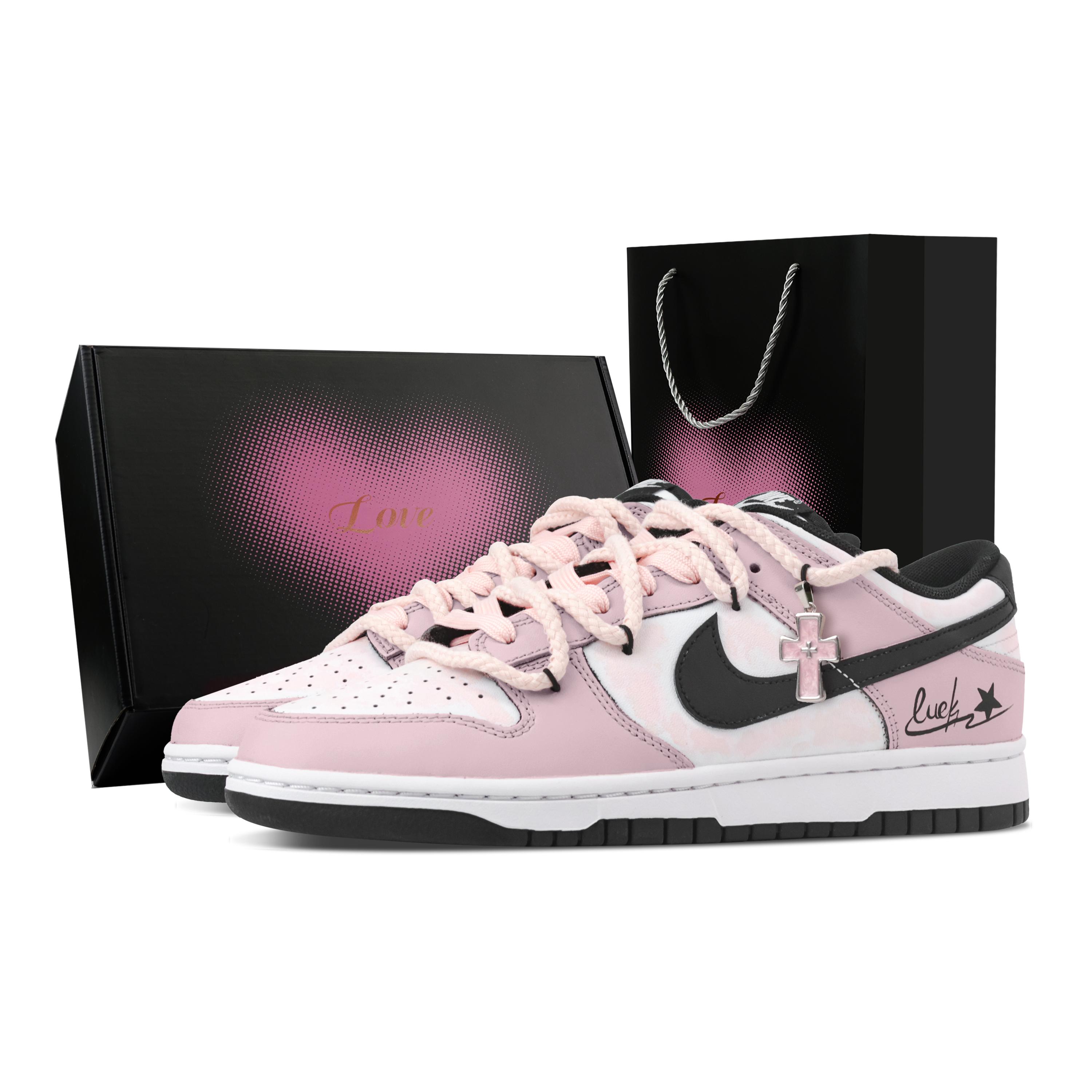 Nike Dunk Lucky Star Heart Box Abrasion Resistant Low top Skateboard Shoes Unisex Black Pink DD1391-100(Team459--) 36.5
Nike Dunk Lucky Star Heart Box Abrasion Resistant Low top Skateboard Shoes Unisex Black Pink DD1391-100(Team459--) 36.5