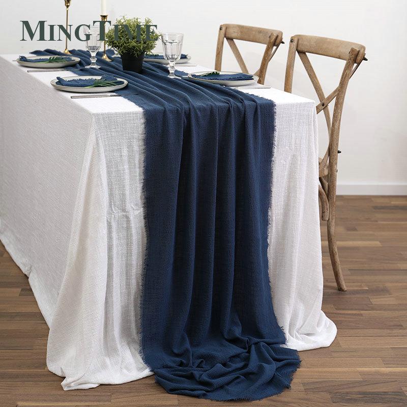 Table Runners Rustic Cotton Gauze Dining Burlap Retro Burr Texture Vintage Wedding Supplies Linen Home Christmas Decorations 63cm x 300cm темно-синього кольору
Table Runners Rustic Cotton Gauze Dining Burlap Retro Burr Texture Vintage Wedding Supplies Linen Home Christmas Decorations 63cm x 300cm темно-синього кольору