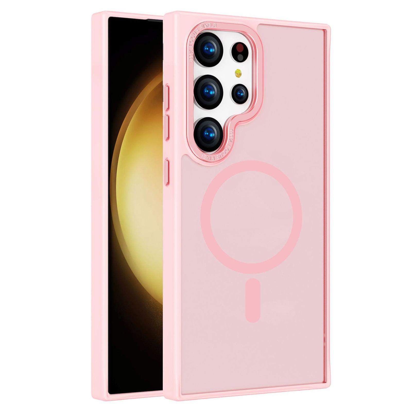 For Samsung Galaxy S25 Ultra Case Compatible with MagSafe TPU+PC Matte Phone Cover Pink
For Samsung Galaxy S25 Ultra Case Compatible with MagSafe TPU+PC Matte Phone Cover Pink