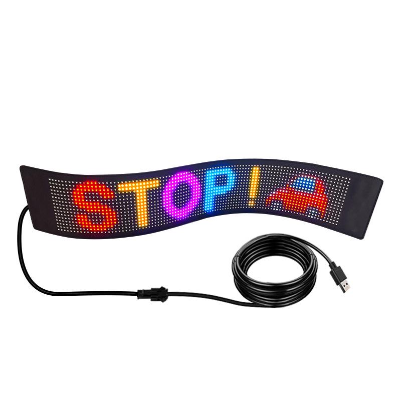 Ультратонкий гибкий светодиодный экран для автомобиля - Рекламная вывеска с питанием от USB Full Color
Ультратонкий гибкий светодиодный экран для автомобиля - Рекламная вывеска с питанием от USB Full Color