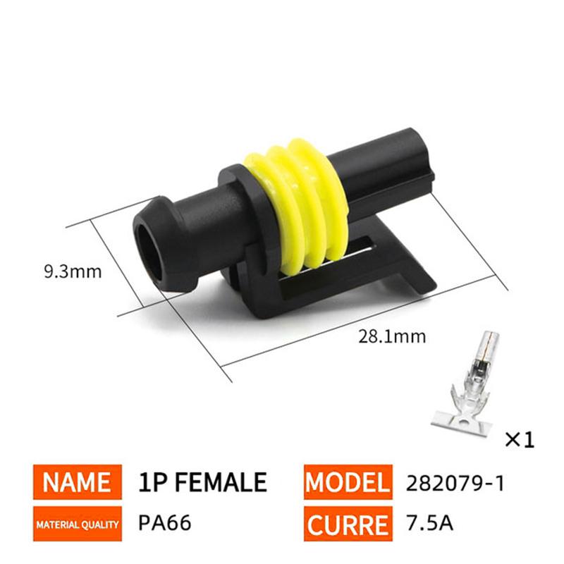 50Sets 1/2/3/4/5/6 Pin Way AMP Tyco Super Sealed Automotive Wire Connector Electrical Male Female Plug Terminals for Cars 50 Sets
50Sets 1/2/3/4/5/6 Pin Way AMP Tyco Super Sealed Automotive Wire Connector Electrical Male Female Plug Terminals for Cars 50 Sets