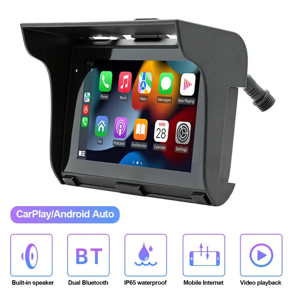 Wireless Wired Motorcycle CarPlay Android Auto Stereo Radio 5 Inch Bluetooth TF USB IP65 Waterproof Portable Motorbike Head
Wireless Wired Motorcycle CarPlay Android Auto Stereo Radio 5 Inch Bluetooth TF USB IP65 Waterproof Portable Motorbike Head