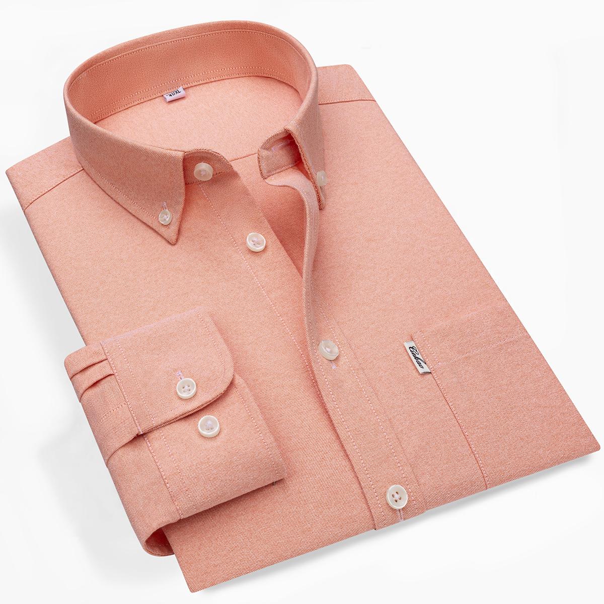 New 100% Cotton Men s Oxford Shirt Long Sleeve Soft Breathable Solid Color Casual Business Regular Fit Pocket Social Shirt 38
New 100% Cotton Men s Oxford Shirt Long Sleeve Soft Breathable Solid Color Casual Business Regular Fit Pocket Social Shirt 38