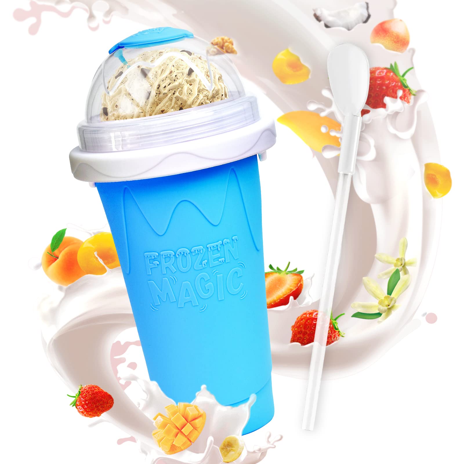 Frozen Magic Slushy Cup Чашки для смузи с крышками и трубочками Чашка для приготовления слизи Охлаждение натощак Приготовление молочного коктейля Смузи Заморозка пива
Frozen Magic Slushy Cup Чашки для смузи с крышками и трубочками Чашка для приготовления слизи Охлаждение натощак Приготовление молочного коктейля Смузи Заморозка пива
