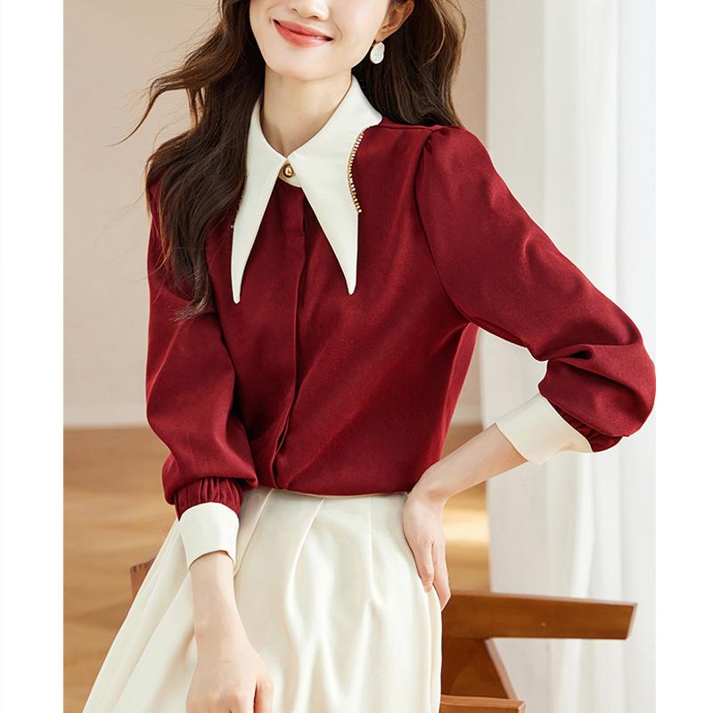 2024 Осень Новая Корейская Мода Элегантная Рубашка Длинный Рукав Заостренный Воротник Свободная Блузка Большого Размера Женская Офисная Женская Повседневная Простая Одежда 2570 2XL бордовый
2024 Осень Новая Корейская Мода Элегантная Рубашка Длинный Рукав Заостренный Воротник Свободная Блузка Большого Размера Женская Офисная Женская Повседневная Простая Одежда 2570 2XL бордовый