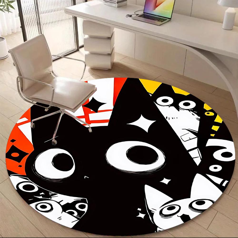1PC Cat Eyes Office Round Area Rug, Indoor Mat Suitable ForOffice, Under Office Chairs Bedroom Living Room Home Decor, Room Deco g046 80cm by 80cm
1PC Cat Eyes Office Round Area Rug, Indoor Mat Suitable ForOffice, Under Office Chairs Bedroom Living Room Home Decor, Room Deco g046 80cm by 80cm