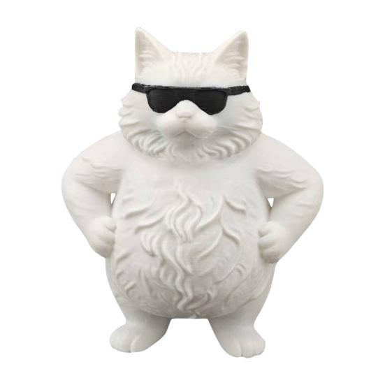 Funny Cool Cat Statue 3D Printed Cute Cat in Sunglasses Figurine Whimsical Kitty Ornament for Office Desk Decor Gifts for Cat Lovers белый
Funny Cool Cat Statue 3D Printed Cute Cat in Sunglasses Figurine Whimsical Kitty Ornament for Office Desk Decor Gifts for Cat Lovers белый