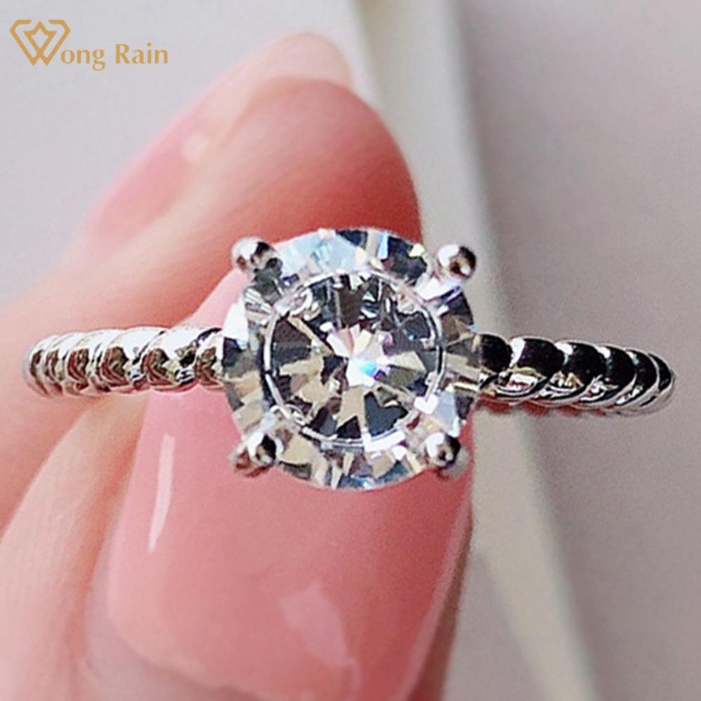 Wong Rain, 100% стерлинговое серебро 925 пробы, круглое 1CT AAAAA, цирконы, драгоценный камень, обручальное креативное кольцо для женщин, ювелирные изделия US 5 белый
Wong Rain, 100% стерлинговое серебро 925 пробы, круглое 1CT AAAAA, цирконы, драгоценный камень, обручальное креативное кольцо для женщин, ювелирные изделия US 5 белый