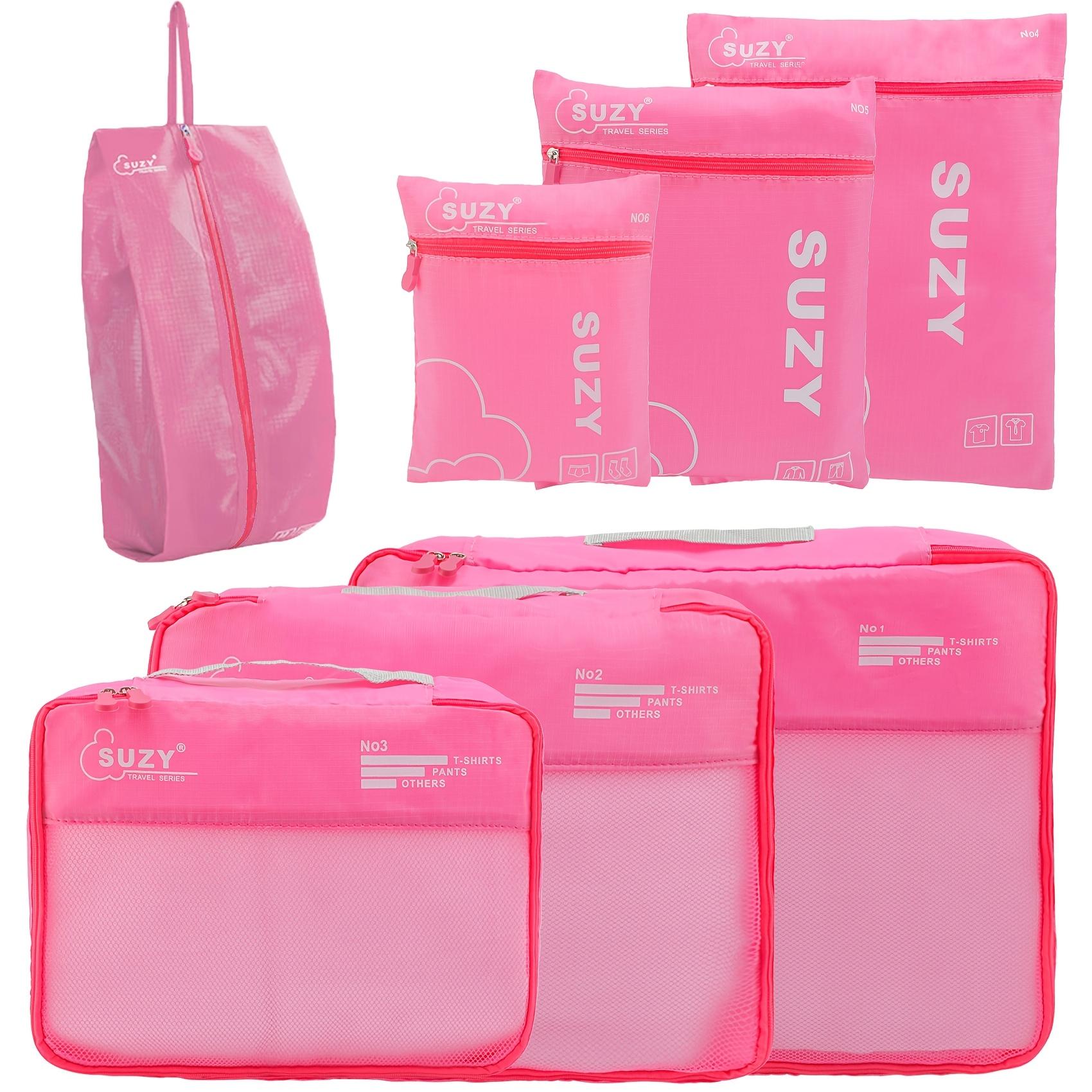 Travel storage bag 7-piece set, portable luggage organizer bag, clothing storage bag розовый
Travel storage bag 7-piece set, portable luggage organizer bag, clothing storage bag розовый