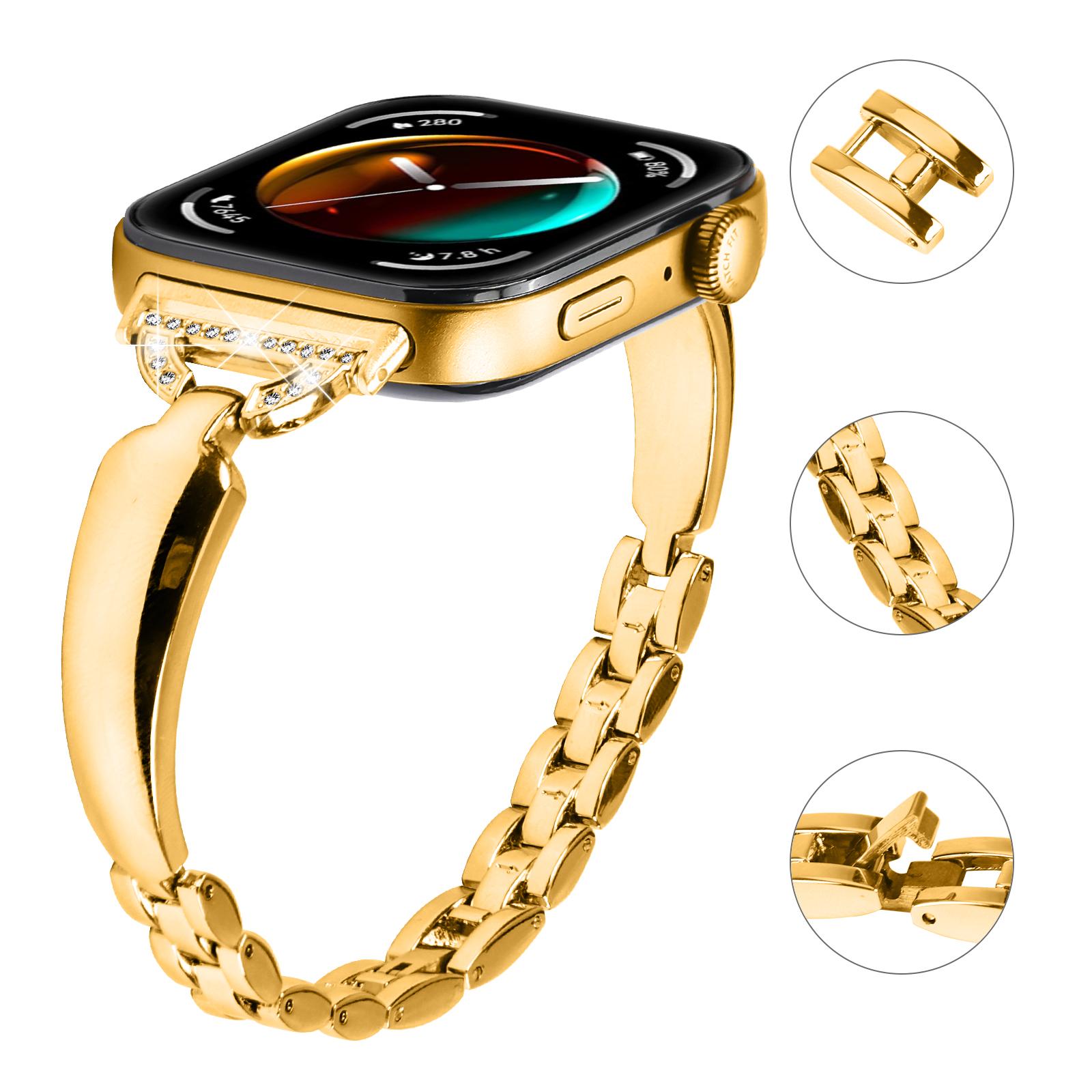 For Huawei Watch Fit 3 Watch Band Metal Wrist Bracelet with Rhinestone D-Shape Connector Gold
For Huawei Watch Fit 3 Watch Band Metal Wrist Bracelet with Rhinestone D-Shape Connector Gold