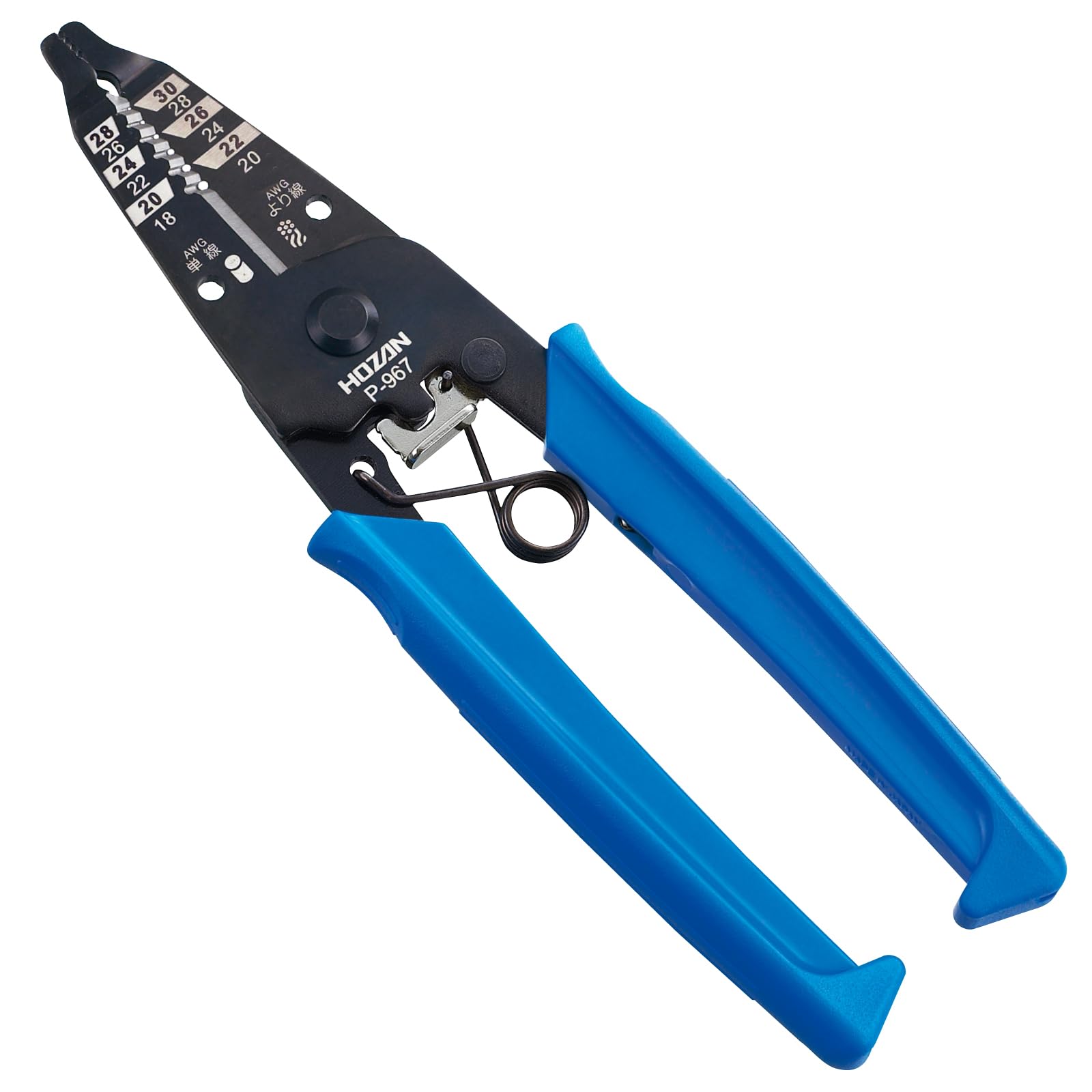 HOZAN Wire Stripper for Fine Total Length Weight Special Stopper Included Wires, 163mm, 80g, P-967 синій
HOZAN Wire Stripper for Fine Total Length Weight Special Stopper Included Wires, 163mm, 80g, P-967 синій