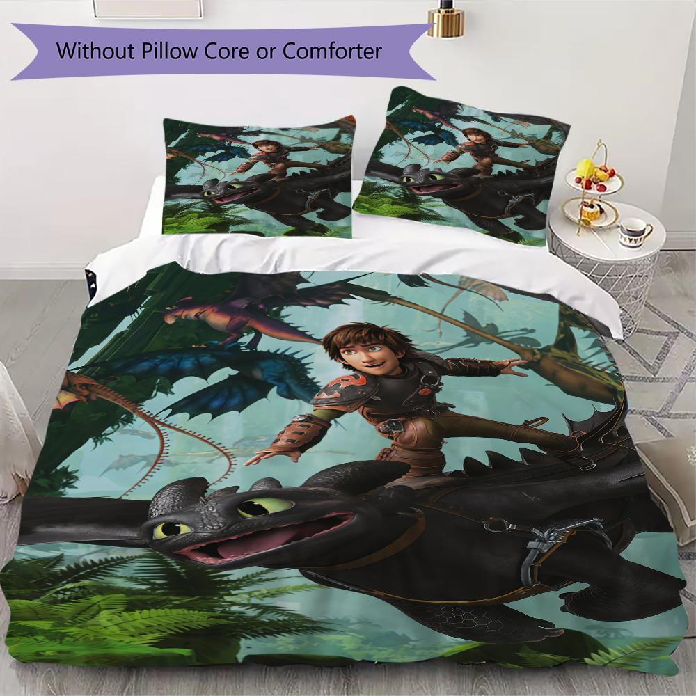 How to Train Your Dragon Pattern Bedding uilt Set uilt Cover Pillowcase Home Decoration Birthday Gift (1 * duvet cover + 2 * pillowcase without core) 135x200cm
How to Train Your Dragon Pattern Bedding uilt Set uilt Cover Pillowcase Home Decoration Birthday Gift (1 * duvet cover + 2 * pillowcase without core) 135x200cm