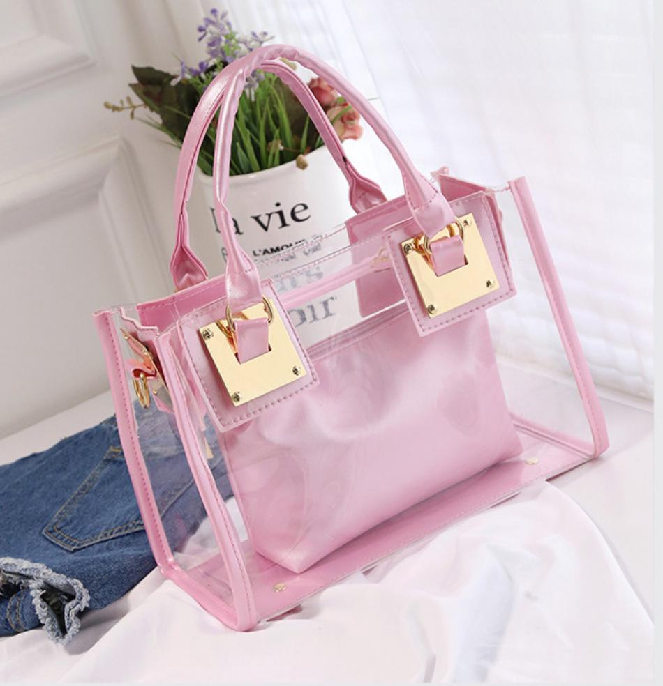 2025 Summer Women s Beach Bag: Korean Style Transparent Jelly Crossbody & Shoulder Mother-Child Handbag рожевий
2025 Summer Women s Beach Bag: Korean Style Transparent Jelly Crossbody & Shoulder Mother-Child Handbag рожевий