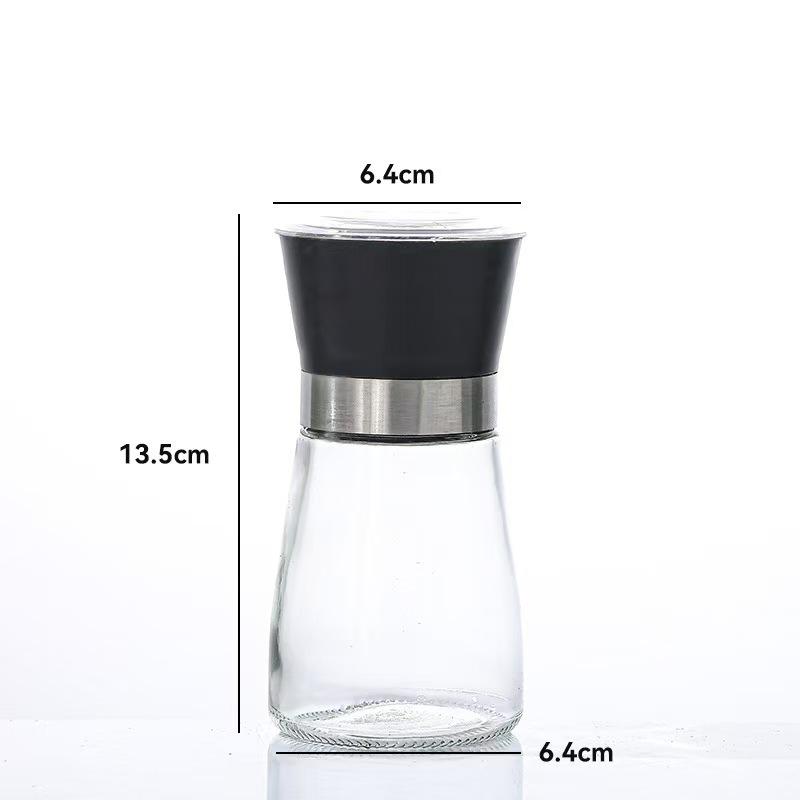 Glass Pepper & Salt Grinder for BBQ and Kitchen
Glass Pepper & Salt Grinder for BBQ and Kitchen