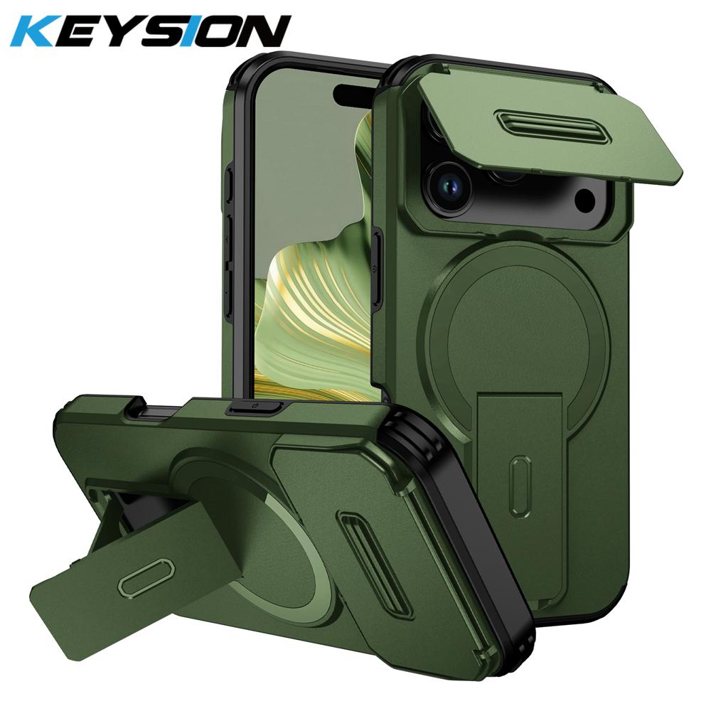 KEYSION Протиударний магнітний чохол для iPhone 17 Pro 17 Pro Max Зсувний захист камери Підставка Бездротова зарядка Задня кришка телефону for iPhone 17 Pro Max
KEYSION Протиударний магнітний чохол для iPhone 17 Pro 17 Pro Max Зсувний захист камери Підставка Бездротова зарядка Задня кришка телефону for iPhone 17 Pro Max