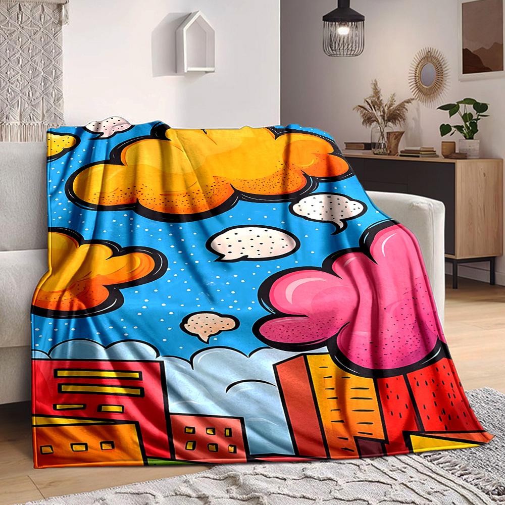 1pc Pop Art Sky Blanket Warm, Cozy, And Soft, Suitable for Sofas, Beds, Cars, And Office Use.Perfect for Camping And Travel, Making It a Great Gift fo 100x150cm
1pc Pop Art Sky Blanket Warm, Cozy, And Soft, Suitable for Sofas, Beds, Cars, And Office Use.Perfect for Camping And Travel, Making It a Great Gift fo 100x150cm
