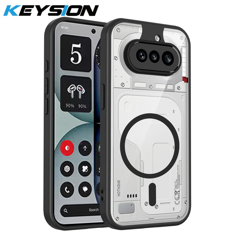 KEYSION Transparent Magnetic Phone Case for Nothing Phone 4A Pro Silicone+PC HD Clear Shockproof Cover for Nothing Phone 4A for Nothing 4A чёрный
KEYSION Transparent Magnetic Phone Case for Nothing Phone 4A Pro Silicone+PC HD Clear Shockproof Cover for Nothing Phone 4A for Nothing 4A чёрный