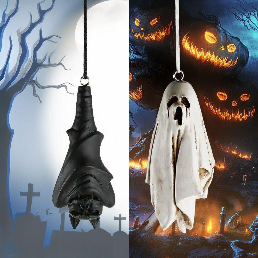 Resin Hanging Bat Ghost Ornament Spooky Halloween Decoration Halloween Decor Gifts Style 1
Resin Hanging Bat Ghost Ornament Spooky Halloween Decoration Halloween Decor Gifts Style 1