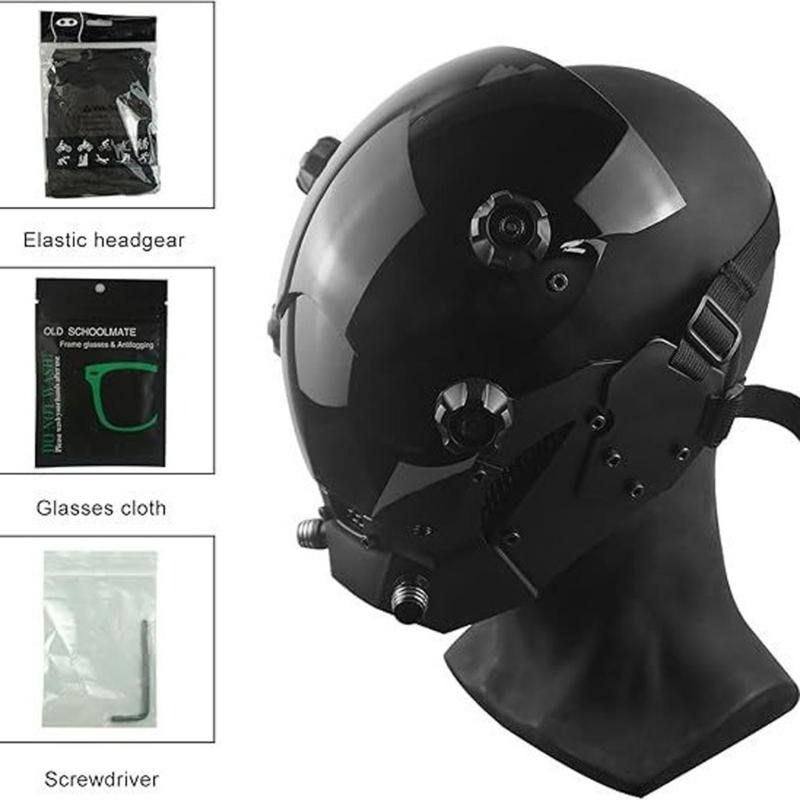 Futuristic Mask Adjustable For Cosplay Roleplay Halloween Costume Party Accessory With Clear And DIY Design 1
Futuristic Mask Adjustable For Cosplay Roleplay Halloween Costume Party Accessory With Clear And DIY Design 1