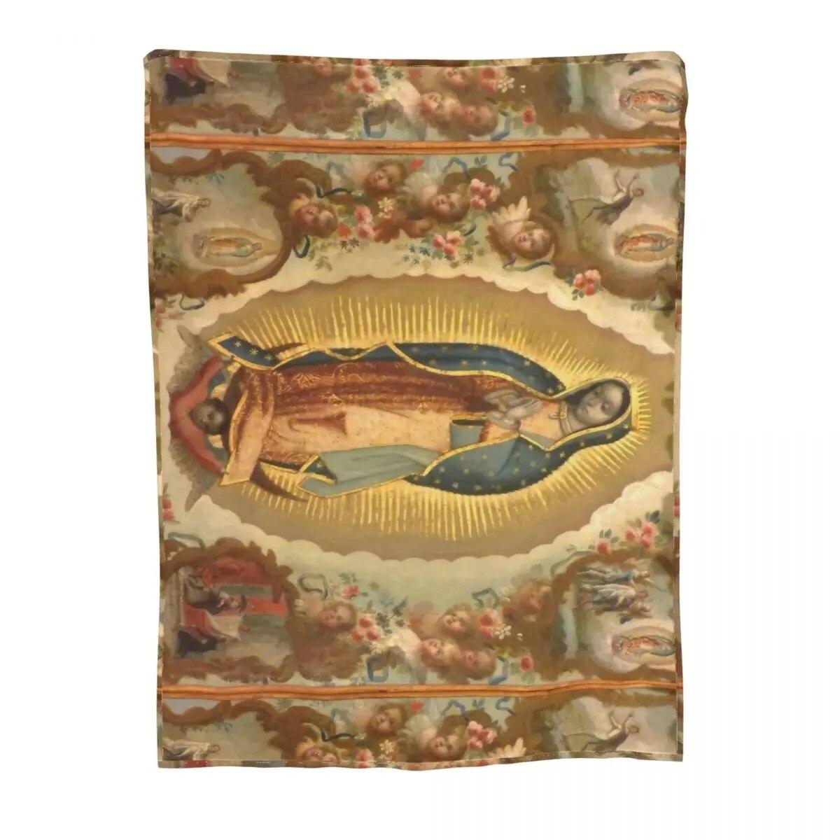 Діва Гваделупська з чотирма явищами В язана ковдра Фланелева Діва Марія М які ковдри Спальня Диван Ковдра для спальні 125x100cm
Діва Гваделупська з чотирма явищами В язана ковдра Фланелева Діва Марія М які ковдри Спальня Диван Ковдра для спальні 125x100cm