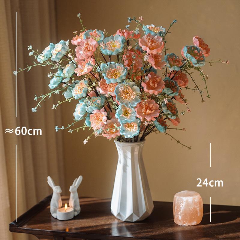 Simulated rhododendron high-end ornament dried bouquet dining table living room bionic flower decoration
Simulated rhododendron high-end ornament dried bouquet dining table living room bionic flower decoration