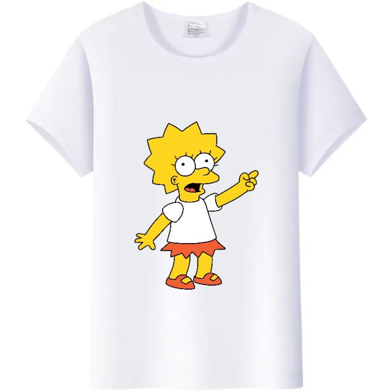 Fashion Cartoon Simpson Cotton Tshirt Summer Blouses Ladies Unisex White Tees Tops Short Sleeve Blouses Women Y2K Tshirt L
Fashion Cartoon Simpson Cotton Tshirt Summer Blouses Ladies Unisex White Tees Tops Short Sleeve Blouses Women Y2K Tshirt L