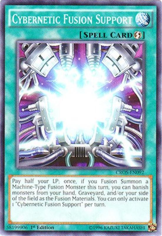 Английский Cybernetic Fusion Поддержка Crossed Souls 1st Yu-Gi-Oh (КРОС-EN092) - - Редактировать...
Английский Cybernetic Fusion Поддержка Crossed Souls 1st Yu-Gi-Oh (КРОС-EN092) - - Редактировать...