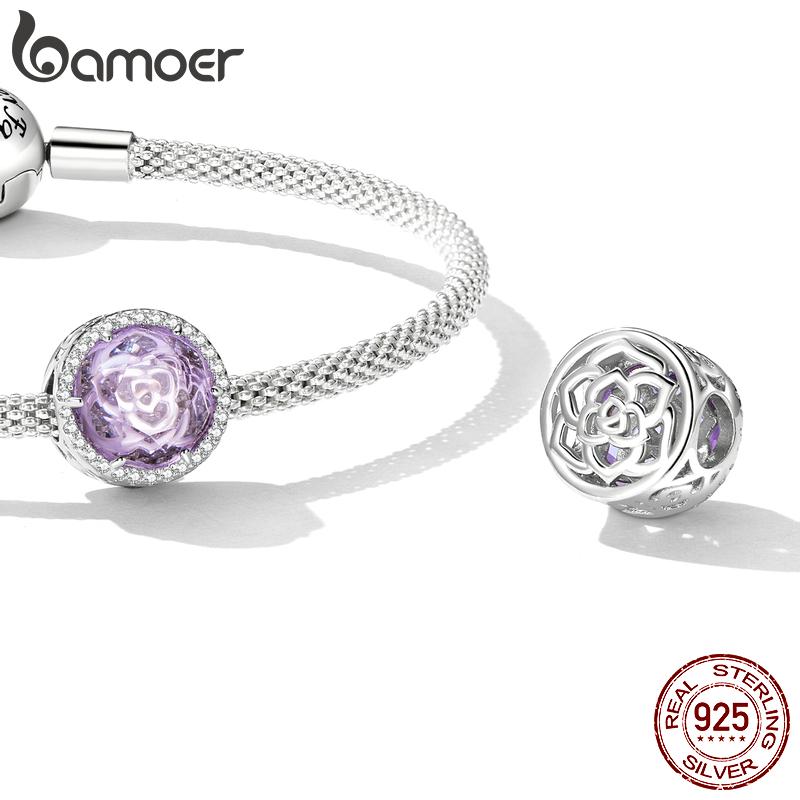 BAMOER из стерлингового серебра 925 пробы, изысканная подвеска в виде розы, подходящая для самостоятельного изготовления браслета и браслета, блестящие фиолетовые каменные бусины, изящные ювелирные изделия 925 silver
BAMOER из стерлингового серебра 925 пробы, изысканная подвеска в виде розы, подходящая для самостоятельного изготовления браслета и браслета, блестящие фиолетовые каменные бусины, изящные ювелирные изделия 925 silver