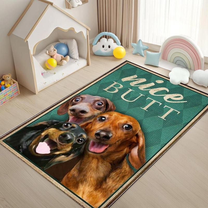 Cartoon Sausage Dog Pattern Carpet Retro Design Home Decoration Living Room Dining Room Carpet Abstract Style Light Color Carpet 40x60cm
Cartoon Sausage Dog Pattern Carpet Retro Design Home Decoration Living Room Dining Room Carpet Abstract Style Light Color Carpet 40x60cm