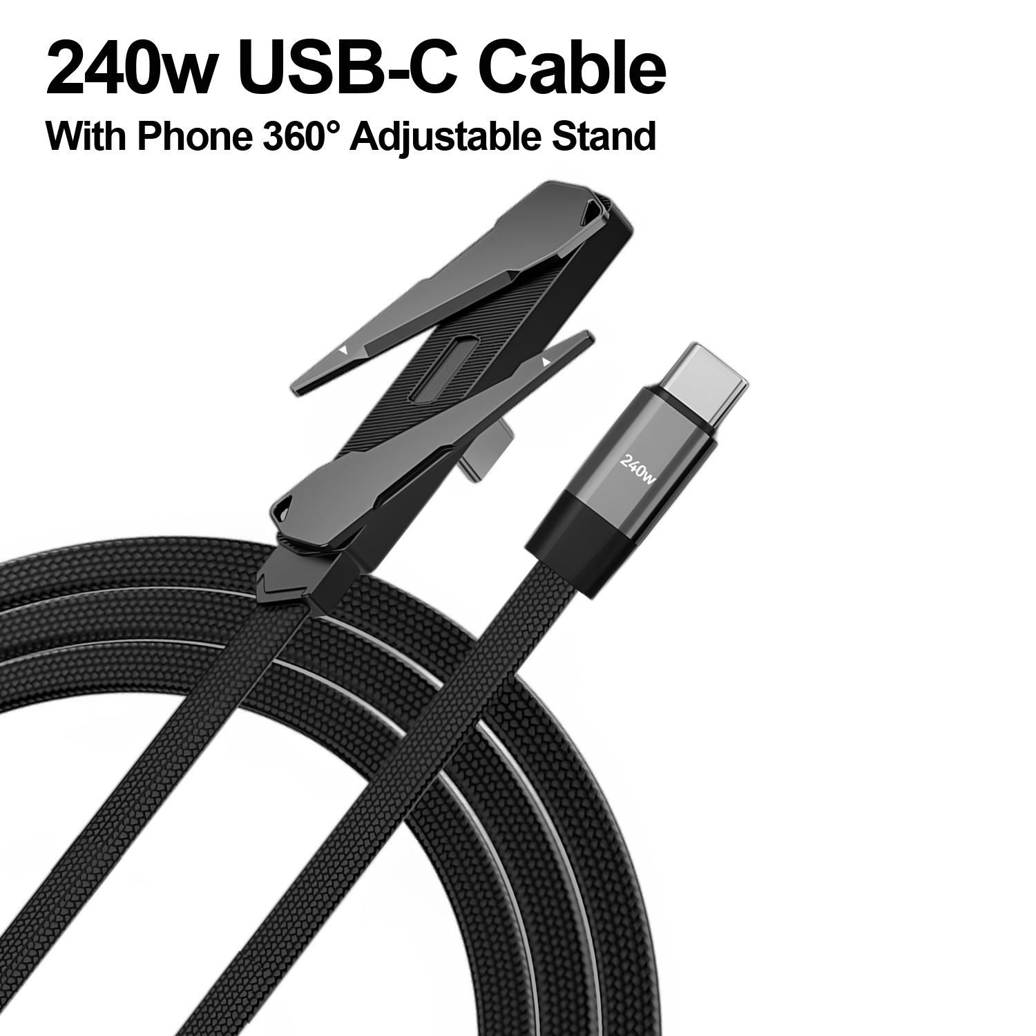 240W Invisible Holder Charger Cable Fast Charging Data Cable 2-in-1 Foldable Phone Holder Data Cable for iphone 17 For Android чёрный
240W Invisible Holder Charger Cable Fast Charging Data Cable 2-in-1 Foldable Phone Holder Data Cable for iphone 17 For Android чёрный