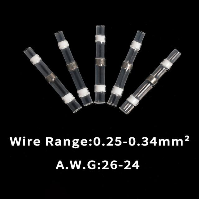 60/180 шт. Водонепроникний паяний ущільнювальний муфтовий з’єднувальний термінал Термоусадочний електричний з’єднувач для дроту Асортимент набору з’єднувачів 60Pcs білий
60/180 шт. Водонепроникний паяний ущільнювальний муфтовий з’єднувальний термінал Термоусадочний електричний з’єднувач для дроту Асортимент набору з’єднувачів 60Pcs білий