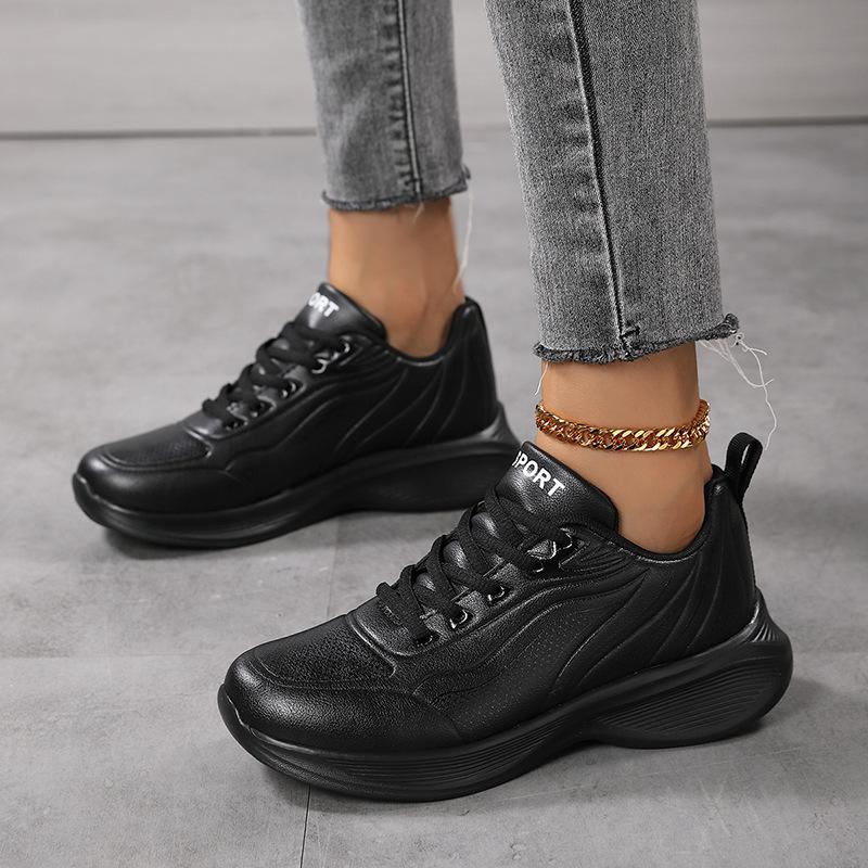 Sneakers women s little white shoes women s flat-bottomed leather surface waterproof sports and leisure shoes soft sole wear-resistant ultra-light 42 чорний
Sneakers women s little white shoes women s flat-bottomed leather surface waterproof sports and leisure shoes soft sole wear-resistant ultra-light 42 чорний