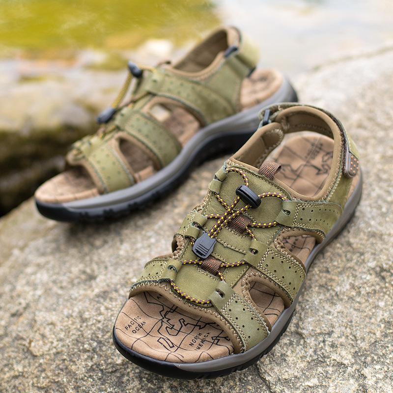 2025 summer new beach shoes men s first layer cowhide non-slip men s sandals breathable outdoor casual shoes Yue Shoes 38
2025 summer new beach shoes men s first layer cowhide non-slip men s sandals breathable outdoor casual shoes Yue Shoes 38