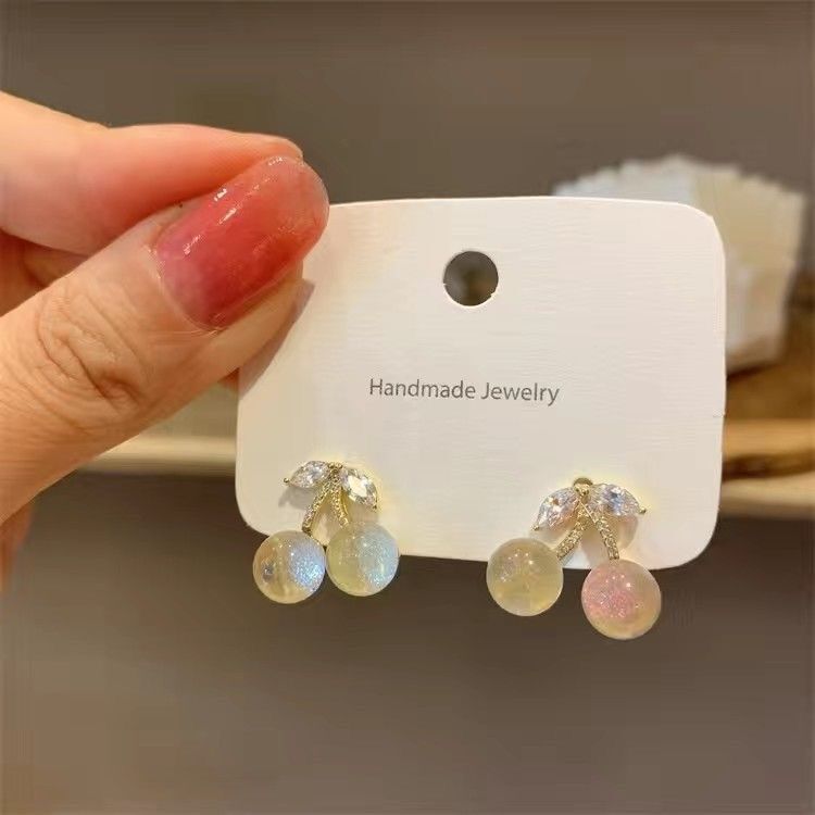 Girls Cherry White Wedding Earring Stainless Steel Ear Studs Exquisite Fruit Women S Jewelry Party Gifts Accessories
Girls Cherry White Wedding Earring Stainless Steel Ear Studs Exquisite Fruit Women S Jewelry Party Gifts Accessories