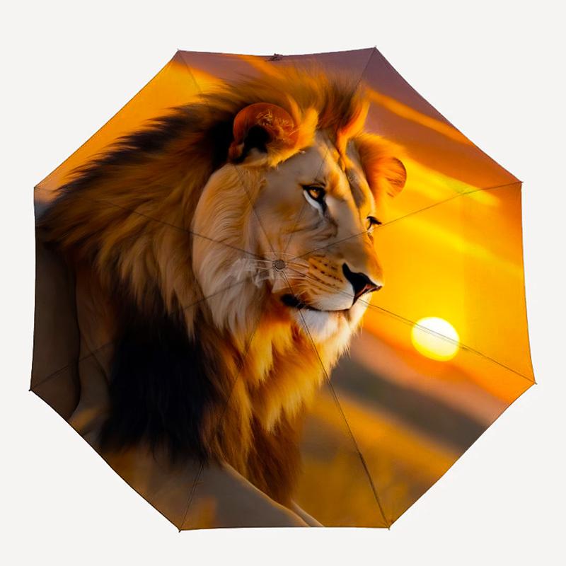 1pc Lion Sunset Wildlife Print Folding Umbrella, Durable, Suitable for Outdoor Activities or Rain, Suitable for Commuting yy251027105
1pc Lion Sunset Wildlife Print Folding Umbrella, Durable, Suitable for Outdoor Activities or Rain, Suitable for Commuting yy251027105