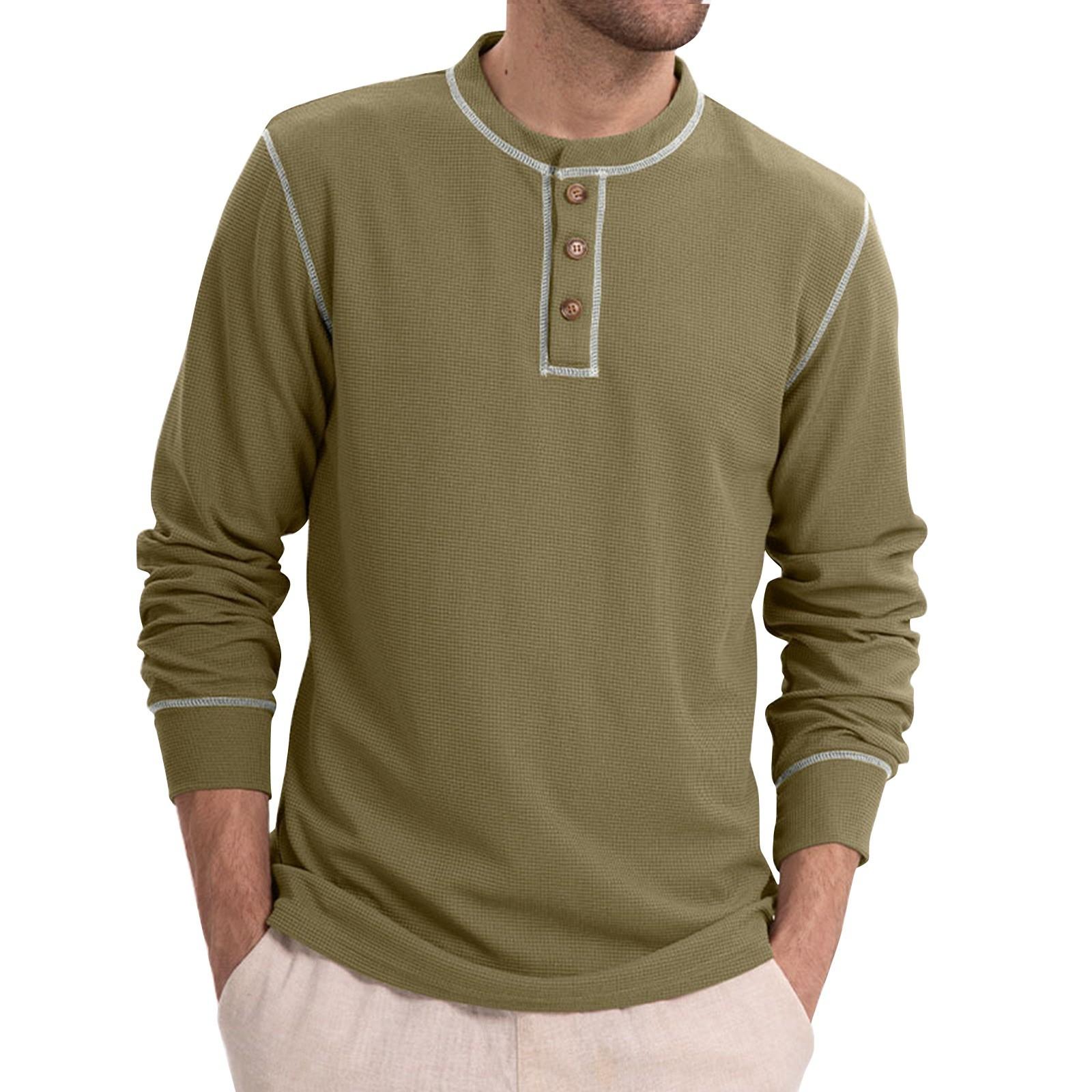 Men s Spring Color Buttons Retro Long Sleeve Tops Men s Casual Fashion Tops L
Men s Spring Color Buttons Retro Long Sleeve Tops Men s Casual Fashion Tops L